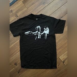 Phillies Phanatic Gritty Pulp Fiction Short Sleeve Shirt Black Size Medium